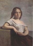 Jean Baptiste Camille  Corot La blonde Gasconne (mk11) USA oil painting artist
